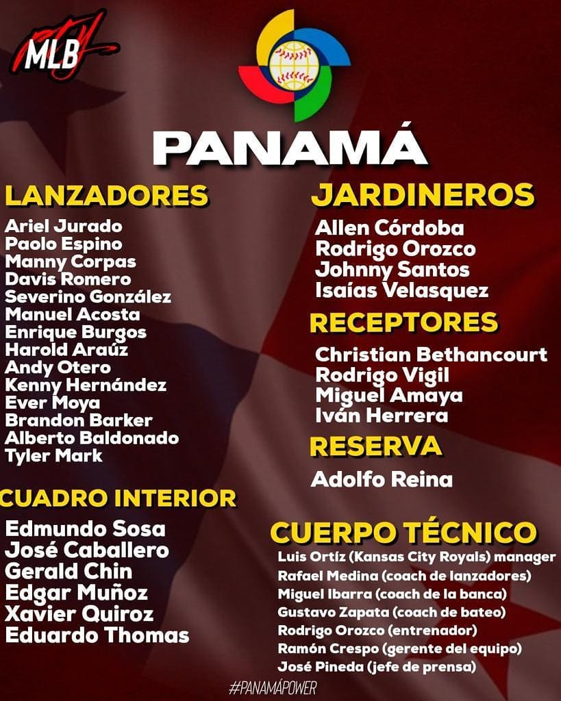 RPCTV - ¡¡VAMOS PANAMÁ 🇵🇦⚾💪🏼!! . Este es el roster oficial... | Facebook