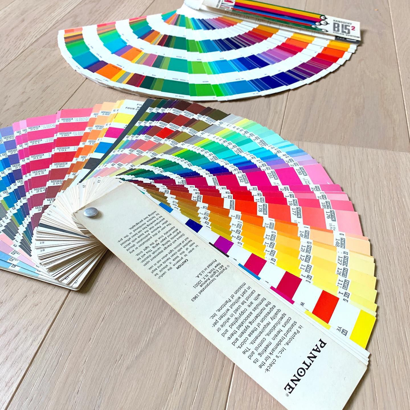Vintage Pantone color formula decks from 1963