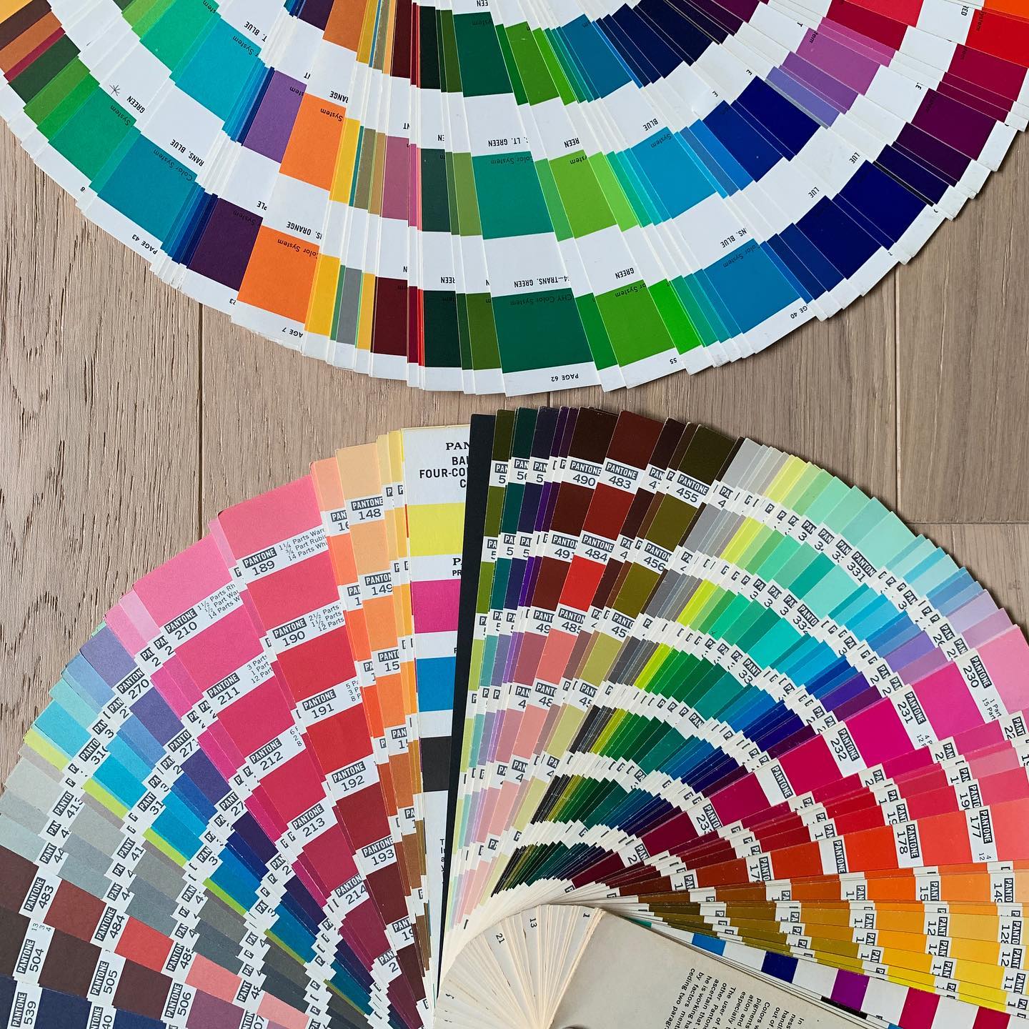 Vintage Pantone color formula decks from 1963