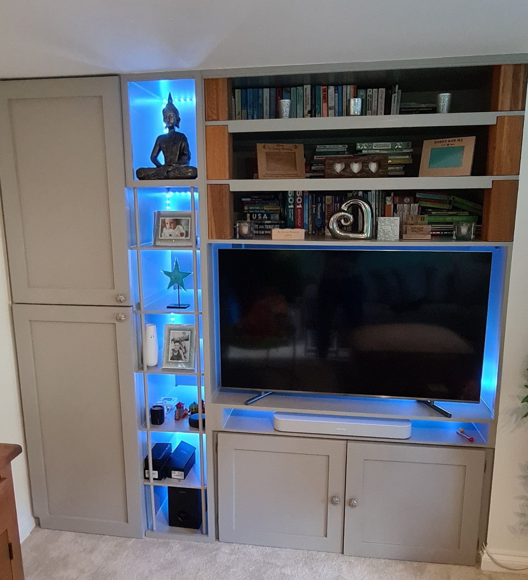 A custom made built in Tv unit with... - Advanced Decor Ltd