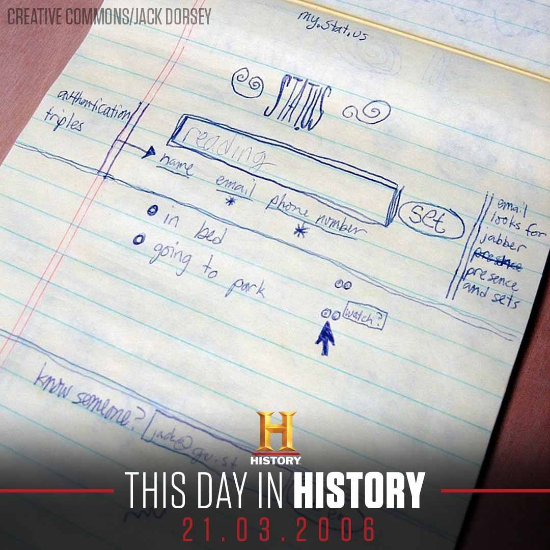 HISTORY - On this day in 2006, Twitter’s beta version...