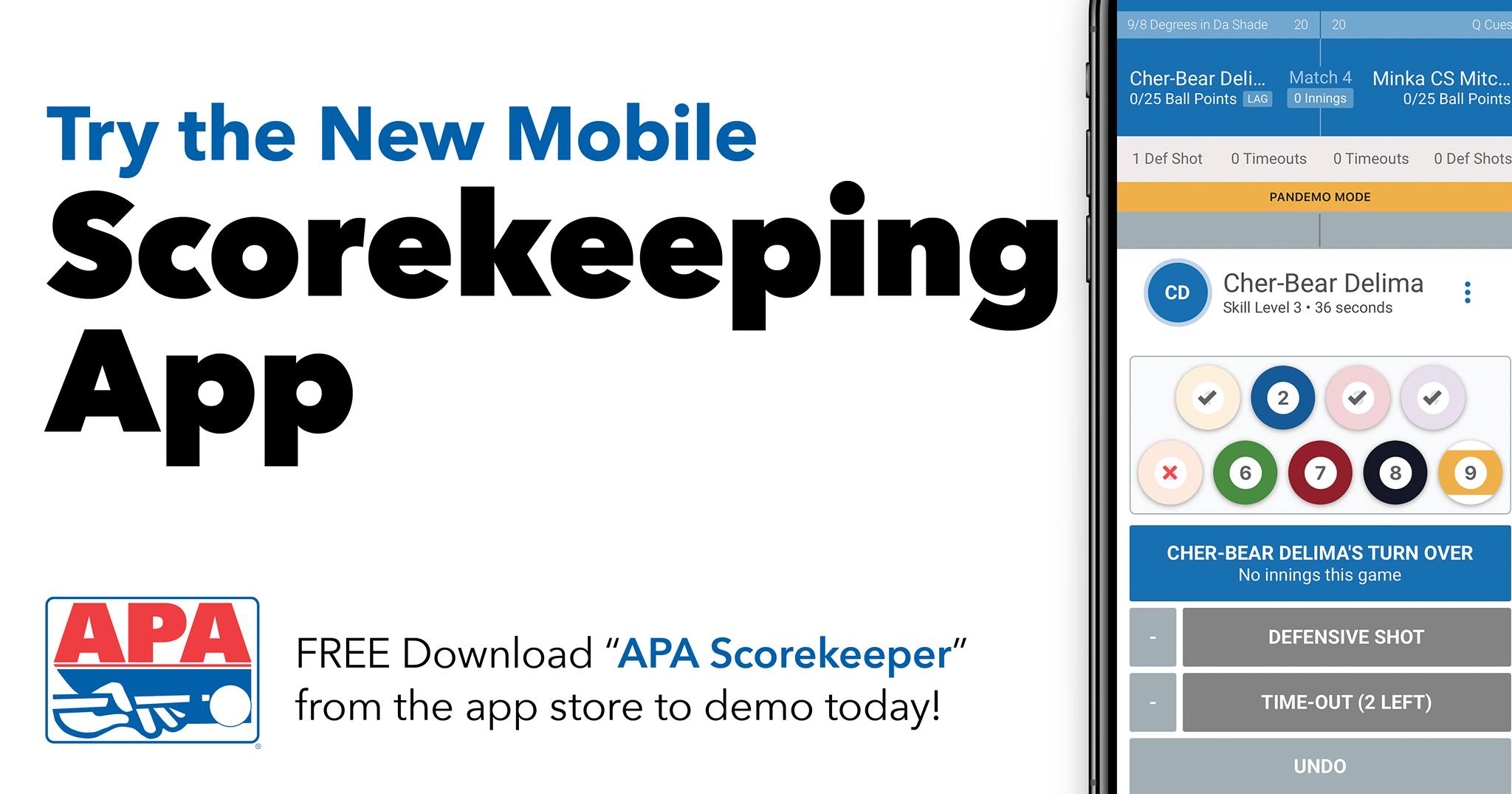 American Poolplayers Association - APA - While we're on this extended ...