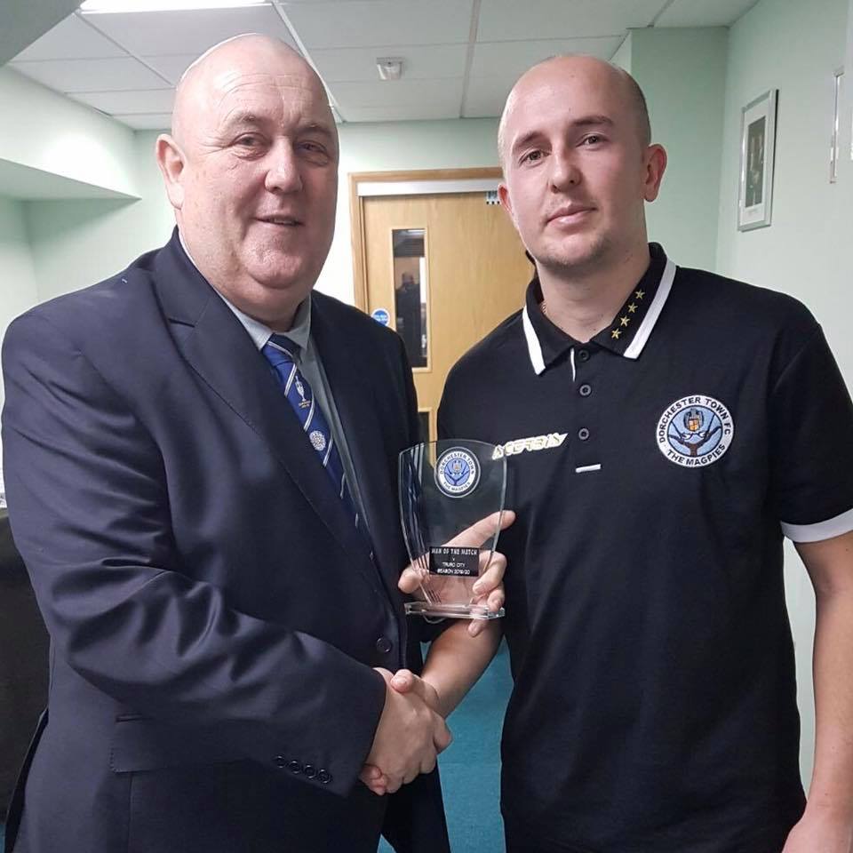 Dorchester - 📸 | Luke Winsper being presented with the Man of the Match ...