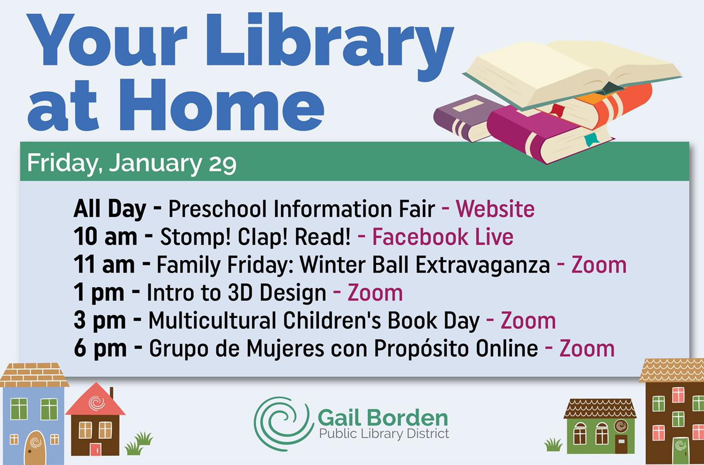Happy Friday! Join us today... - Gail Borden Public Library | Facebook