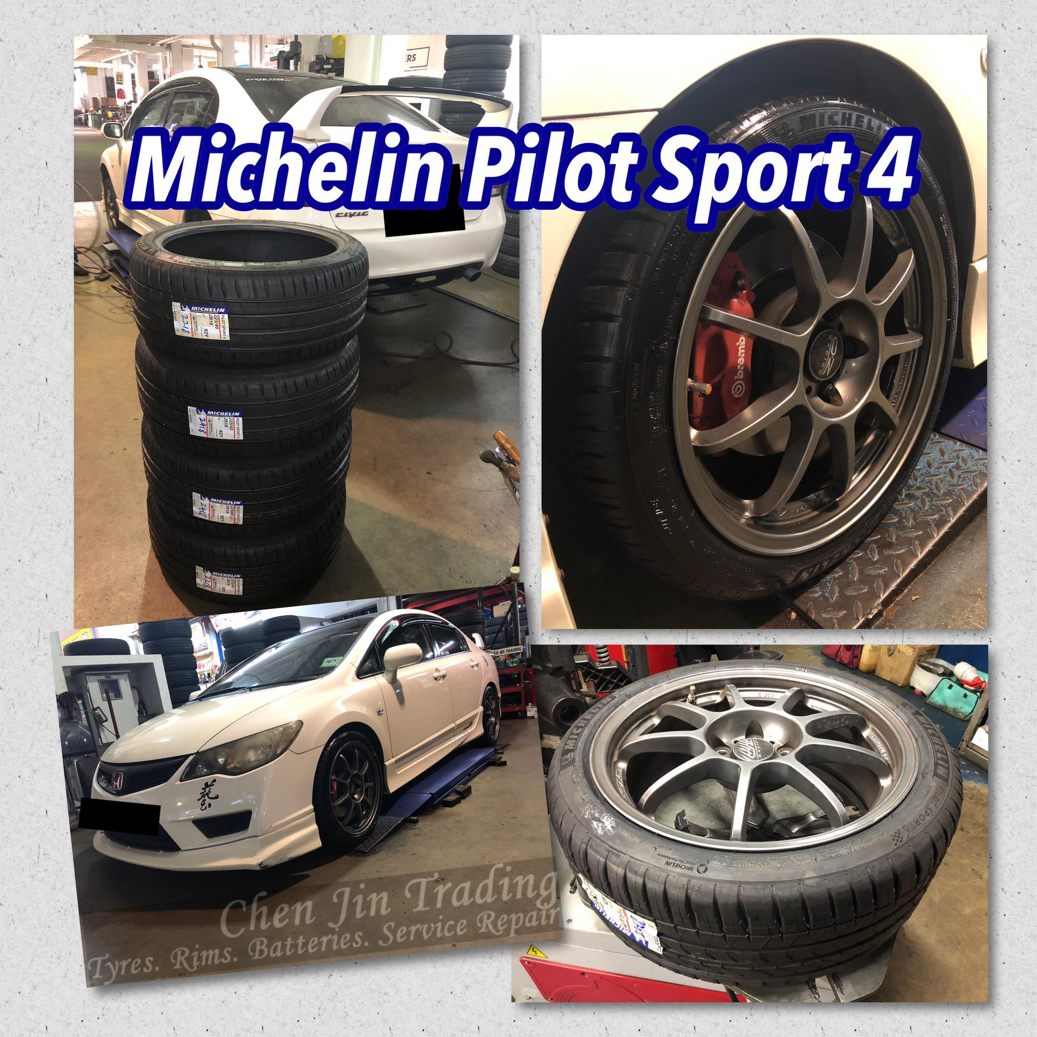 Michelin Pilot Sport 5 235/40/r18 fitted on this Honda Civic RS 
