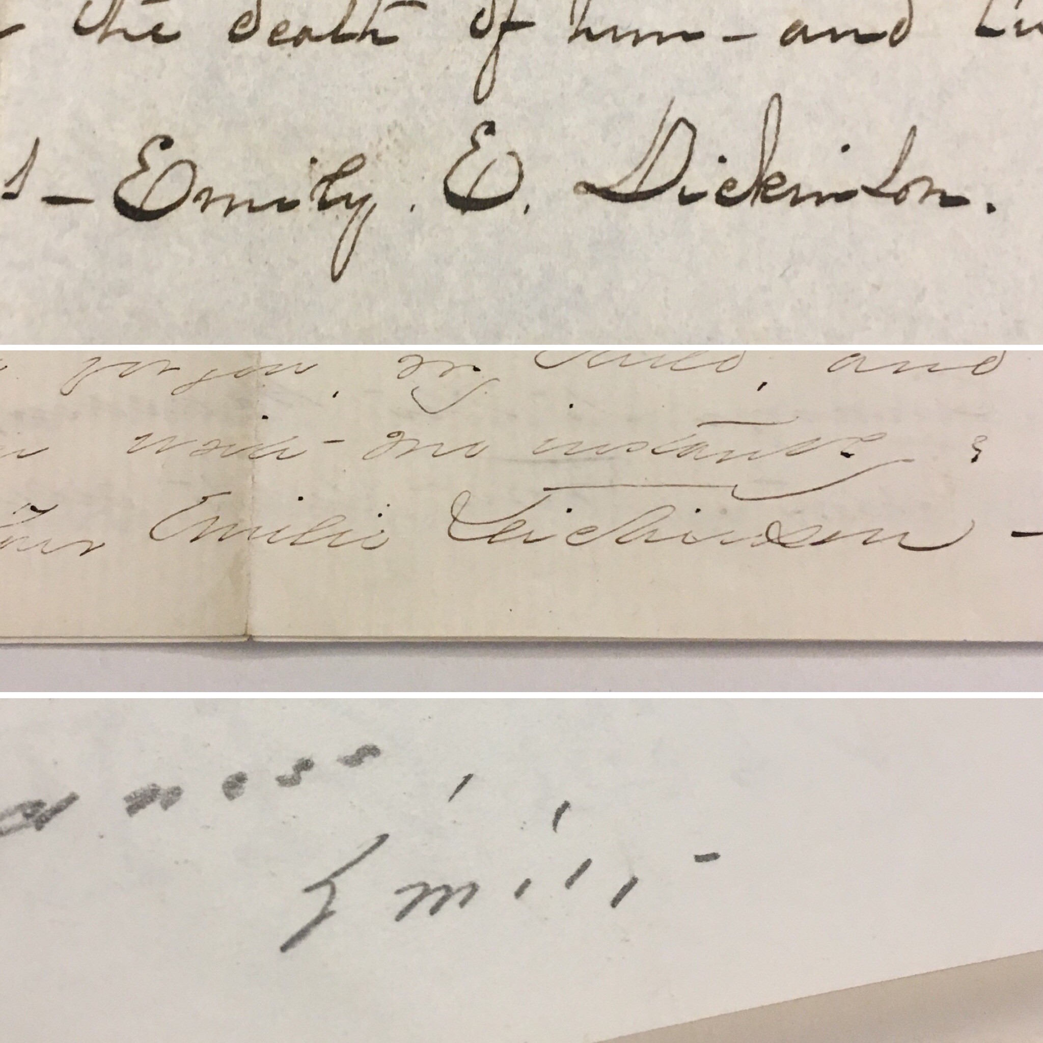The Rosenbach - The evolution of Emily Dickinson’s signature parallels ...