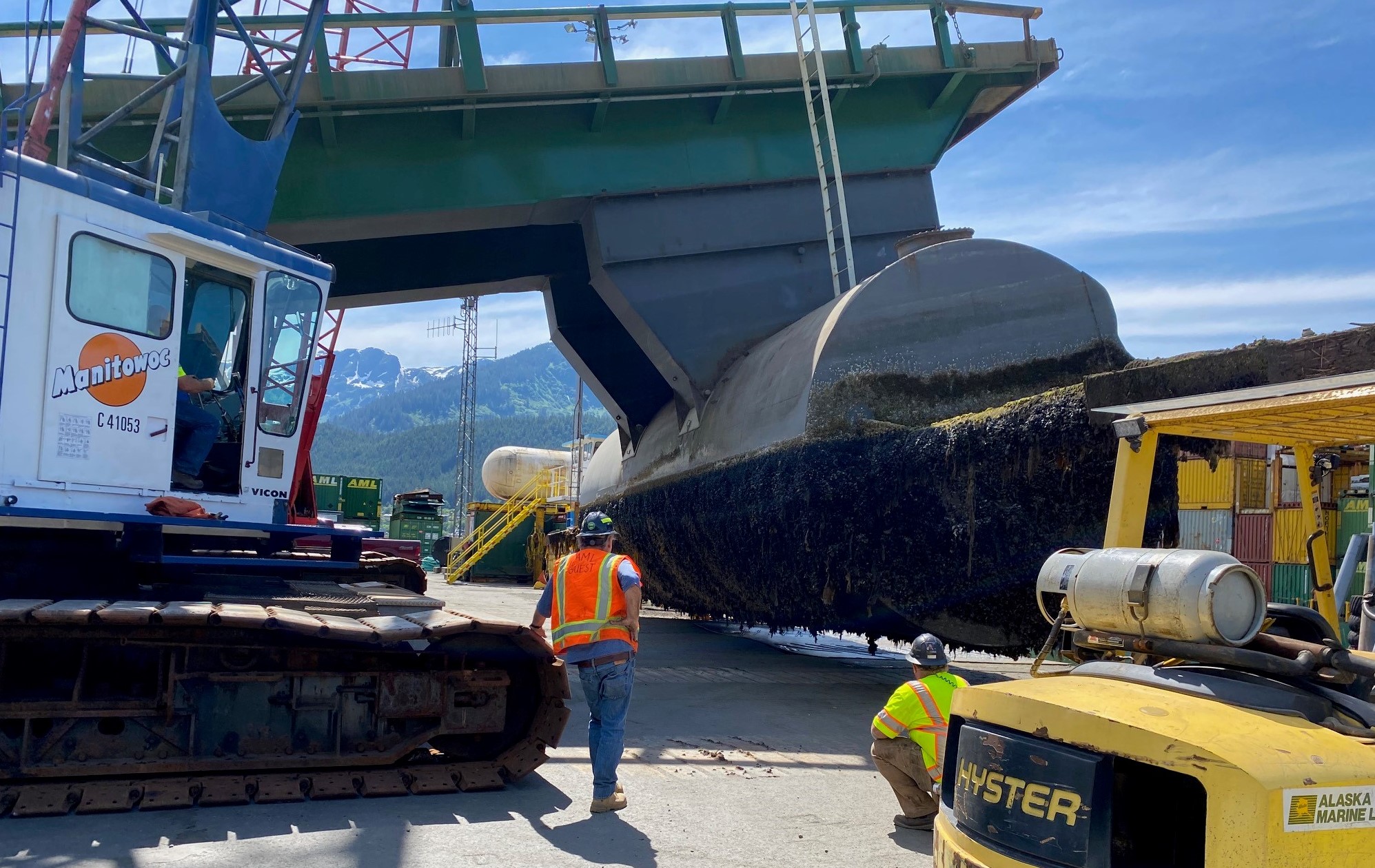 Lynden Inc. - The new barge ramp was installed at our...