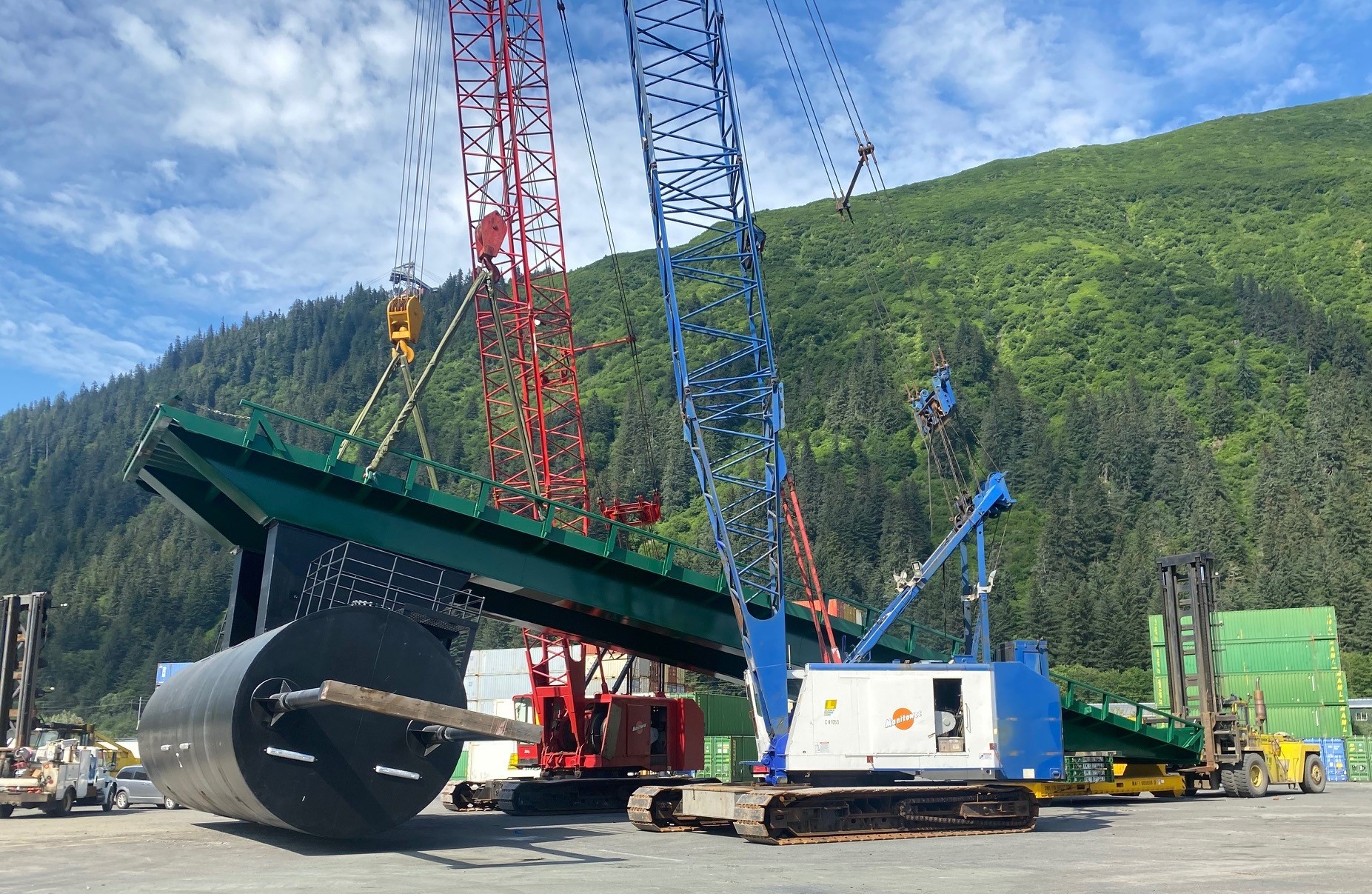 Lynden Inc. - The new barge ramp was installed at our...