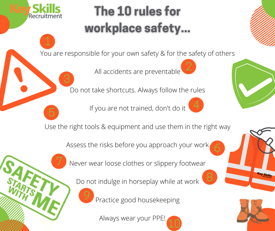 The 10 rules for workplace safety... - Key Skills Recruitment