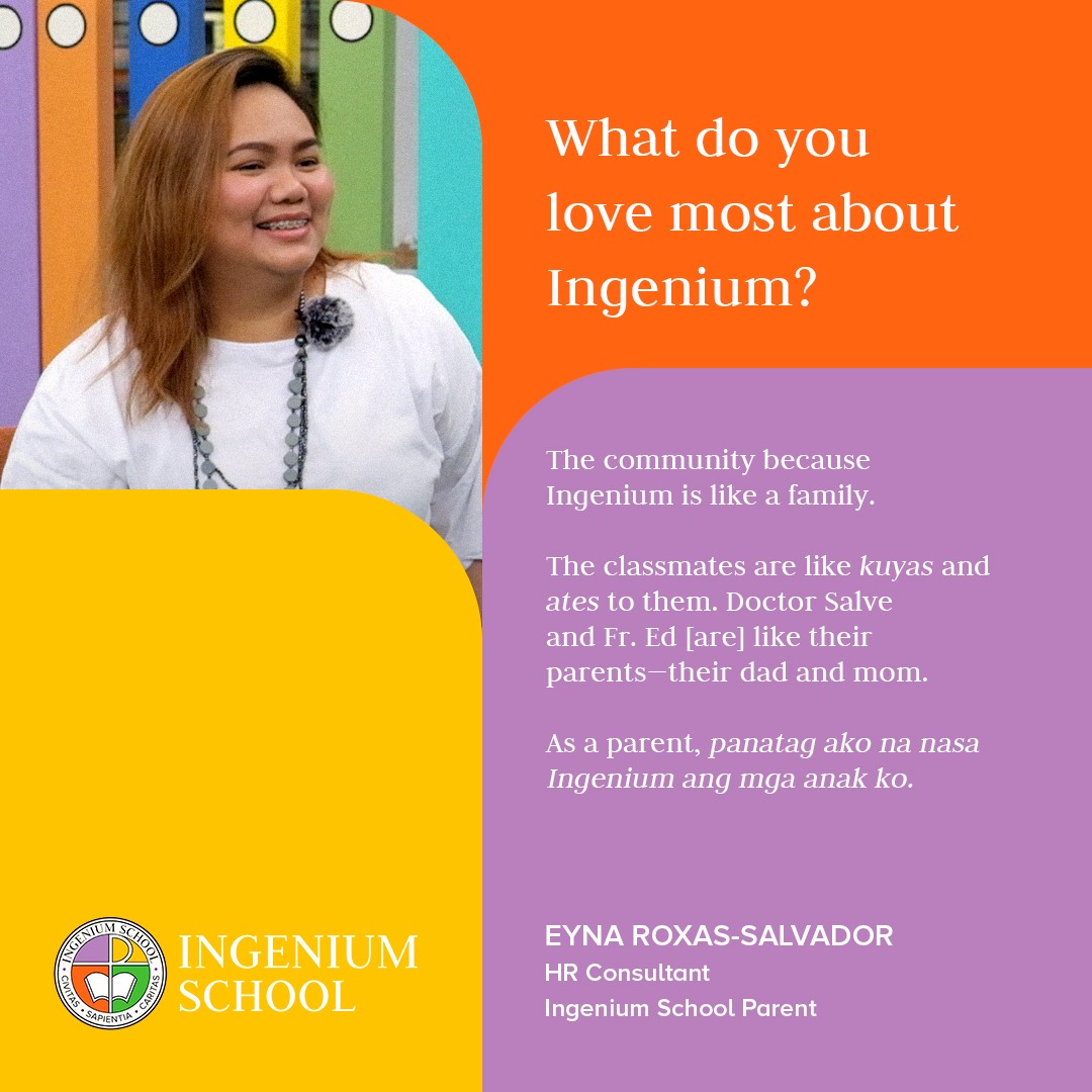 Mommy Eyna tells us the thing... - Ingenium School Marikina