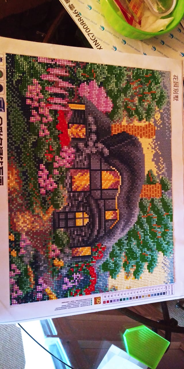 Completed Under The Stairs from Diamond Art Club
