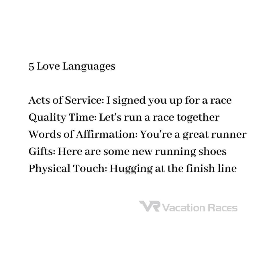 Five Love Languages for Runners —... - Another Mother Runner | Facebook