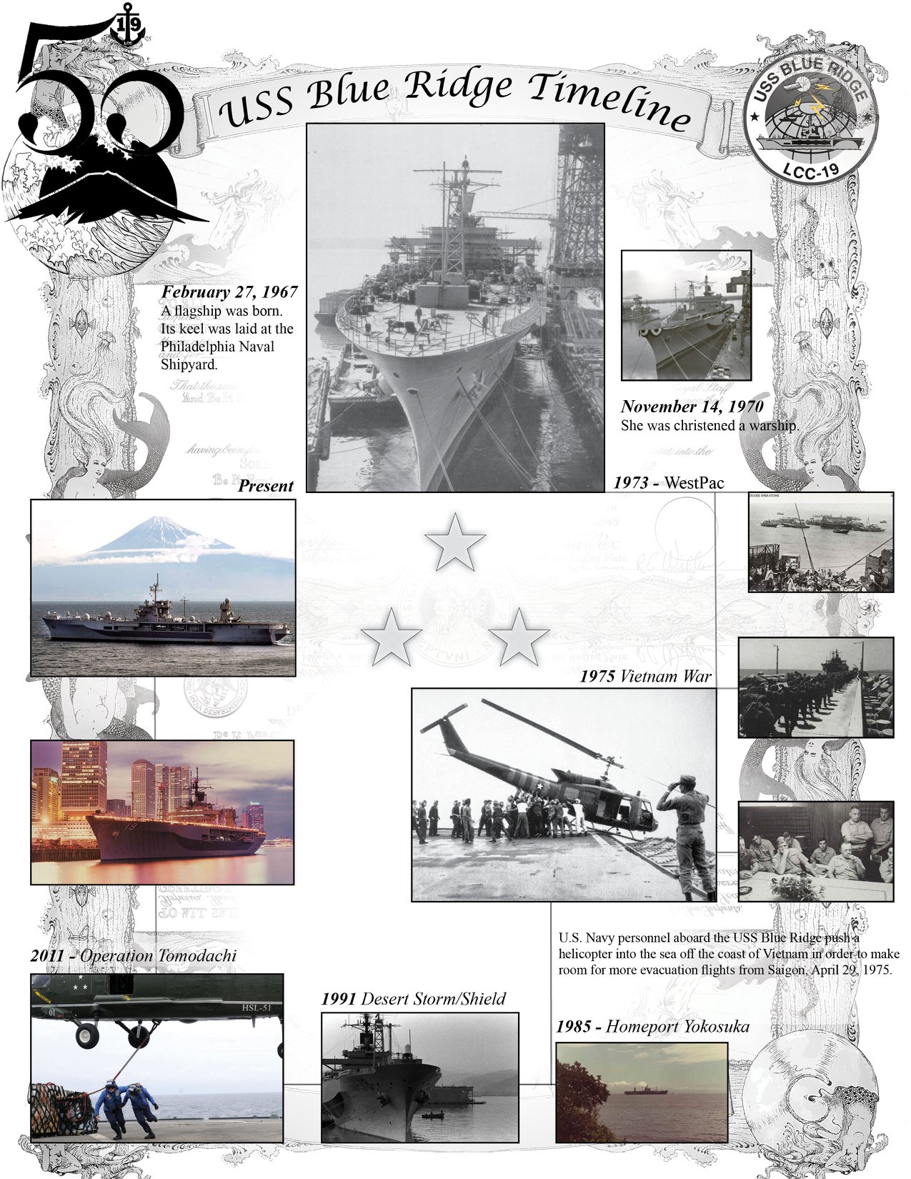 U.S. 7th Fleet Flagship USS Blue... - USS Blue Ridge (LCC 19) | Facebook