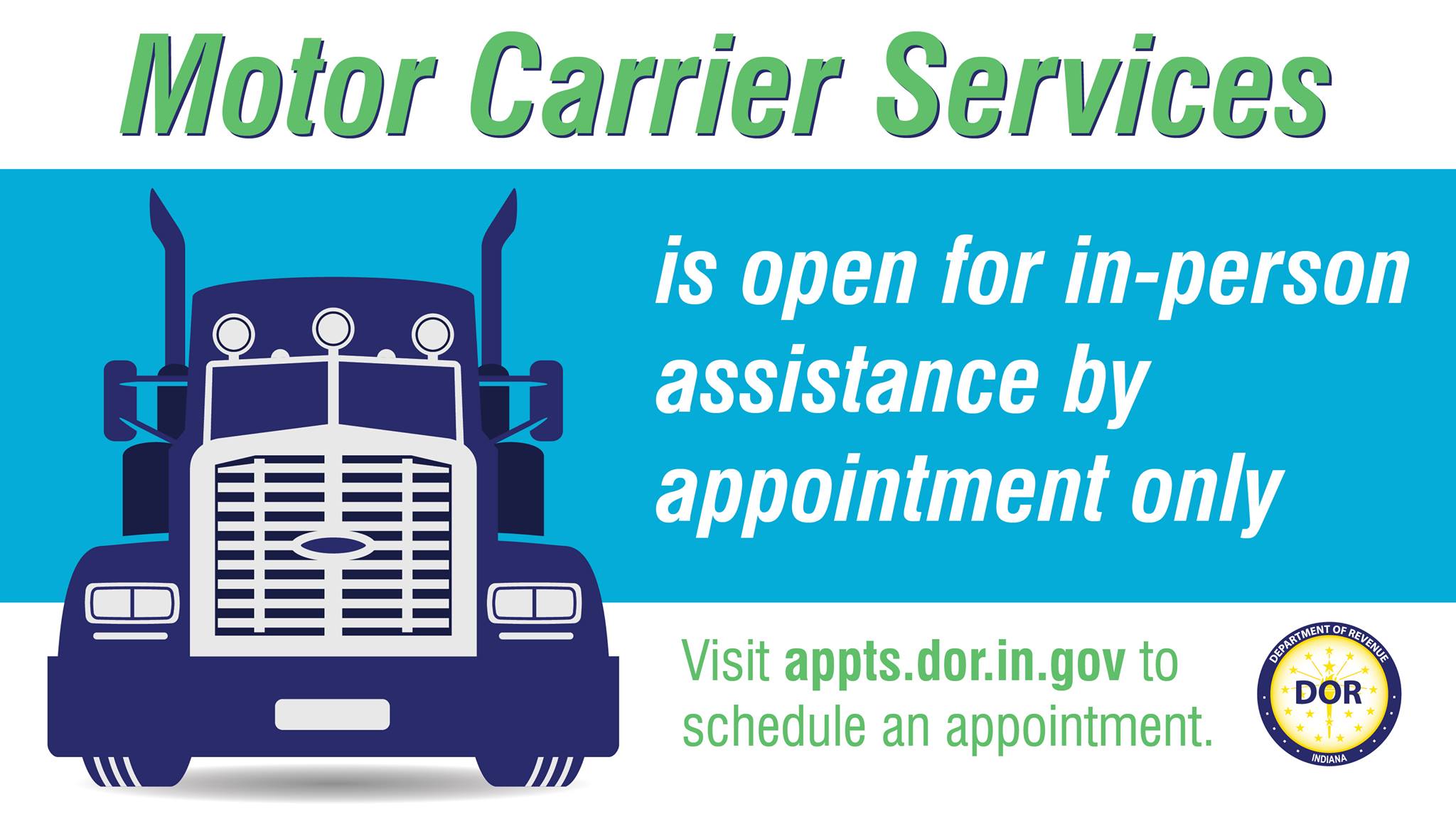 Indiana Department of Revenue - As of today, #INDOR's Motor Carrier ...