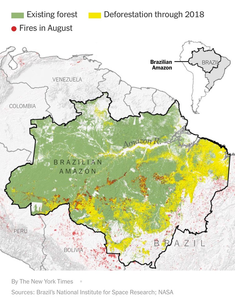 Pantheism - Here's a NASA map of the August fires in the...
