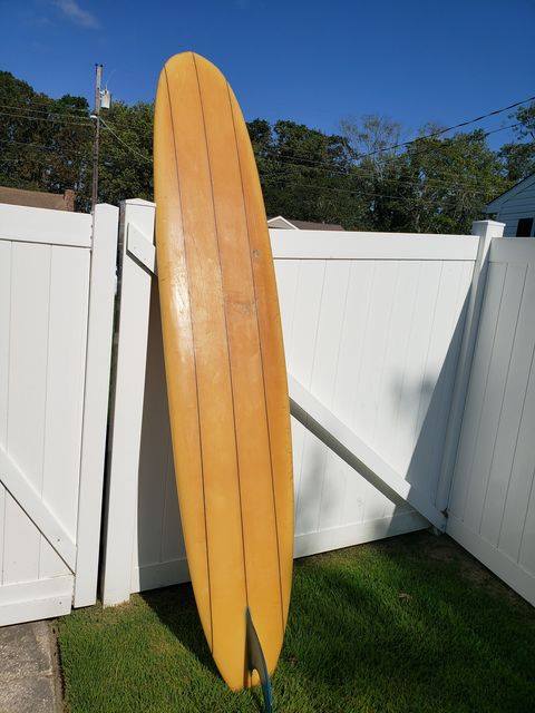 Vintage Hansen surfboard from the 1960s by Buzzy Smole