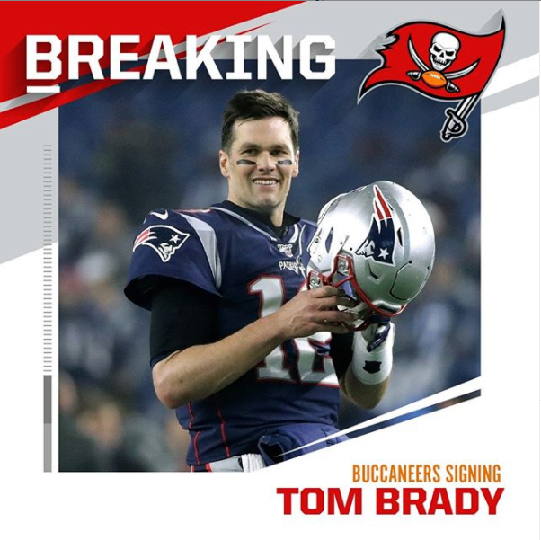 Cbs Sports Tom Brady Is The Tampa Bay Buccaneers New Starting Quarterback Via Nfl Facebook