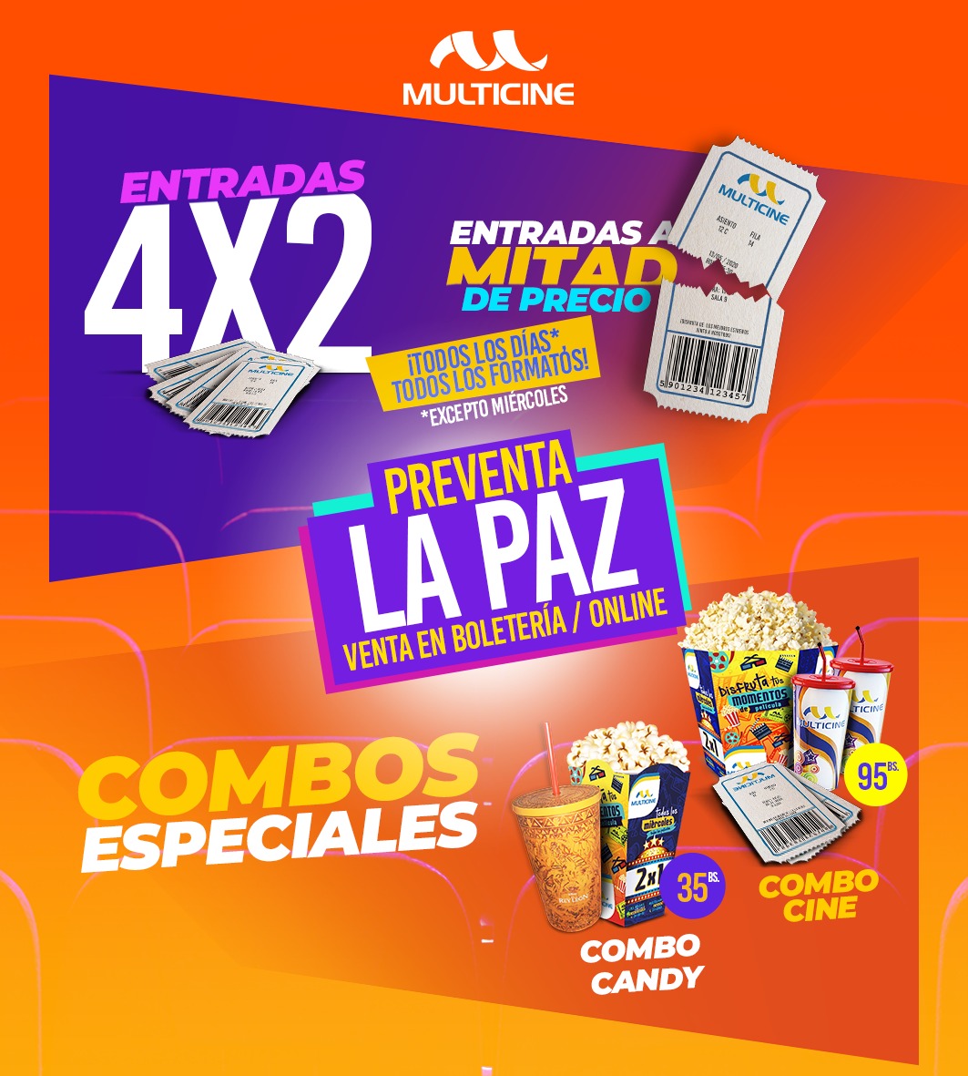 Multicine - 🚨 ¡Amigos en La Paz! 🚨 Ahora pueden comprar sus entradas a ...