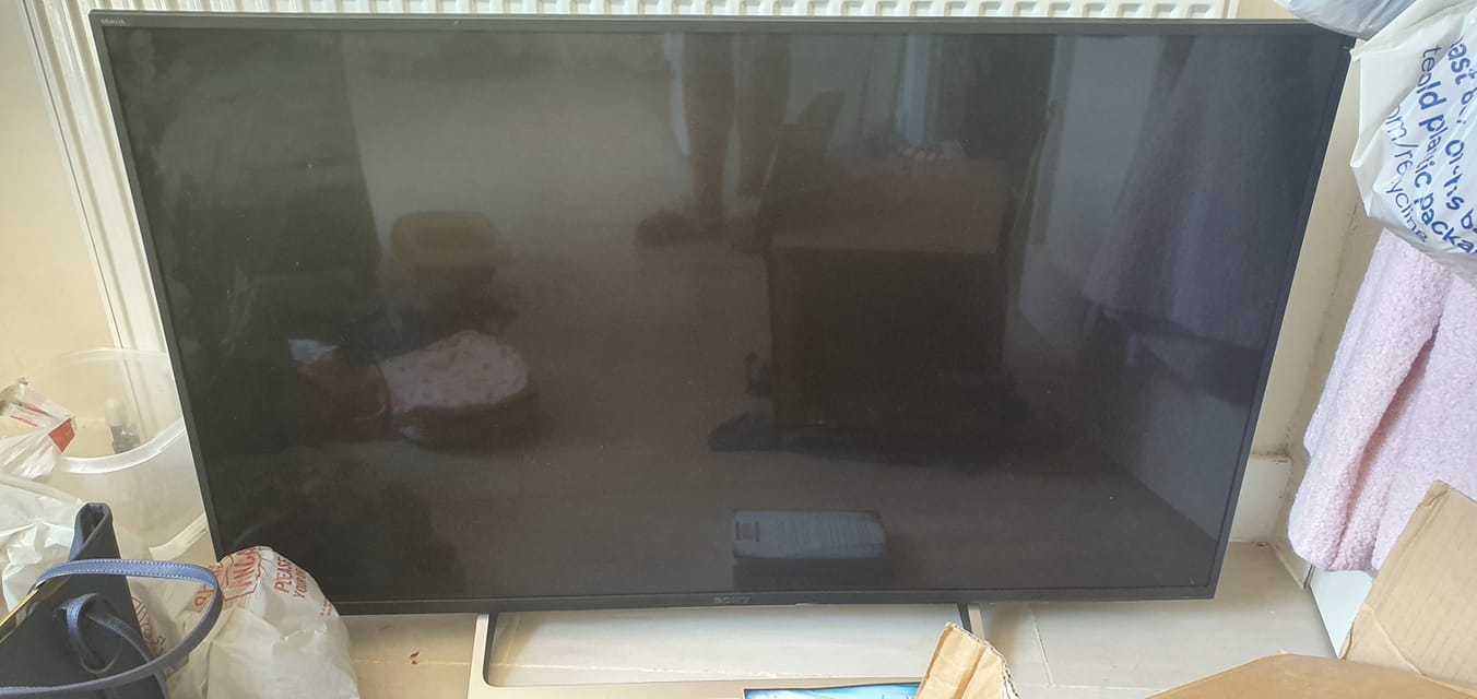 Free 49 inch Sony Bravia TV with cracked screen for repair