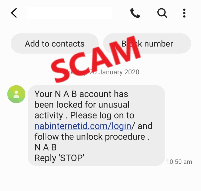 SCAM ALERT! Watch out for an sms... - NSW Police Force | Facebook