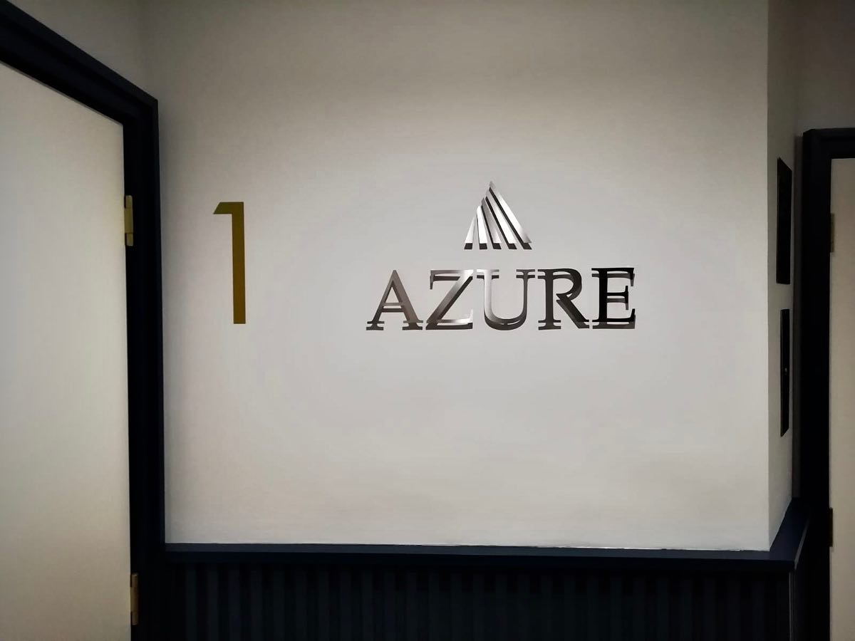 IMAGE WORX - Sophisticated stand off lettering for #azure....