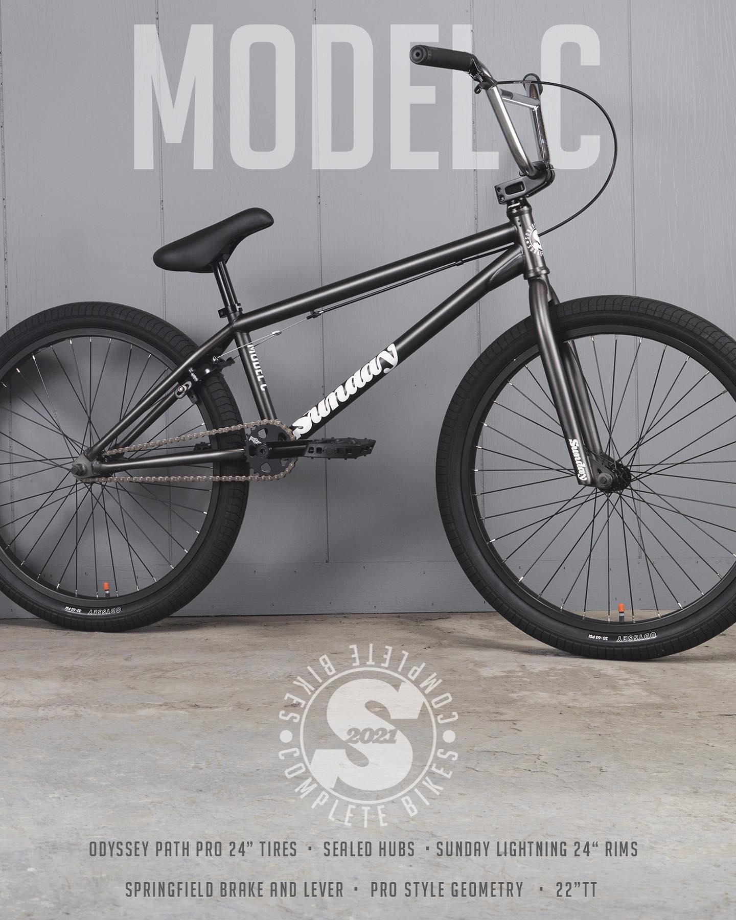 Sunday Bikes 2021 Model C in Surf Blue