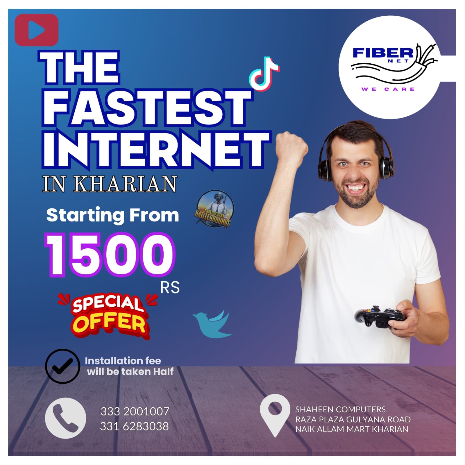 Shaheen Fiber Internet Provider | Kharian