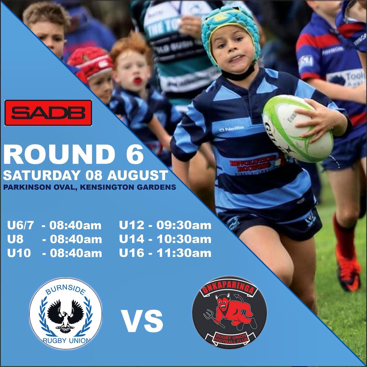 Burnside Rugby Club - 🔵⚪️GAME TIMES - JUNIORS⏰🏉 This weekend @onkas ...