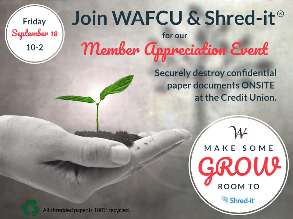 Washington - Don’t forget we are hosting our event with Shred It today ...