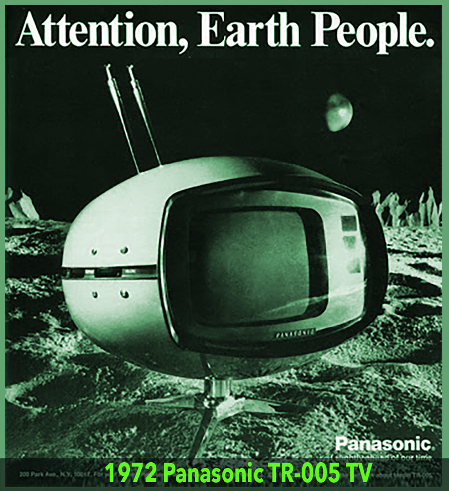 Panasonic Model TR-005 Space Age Television from 1969. So cool!