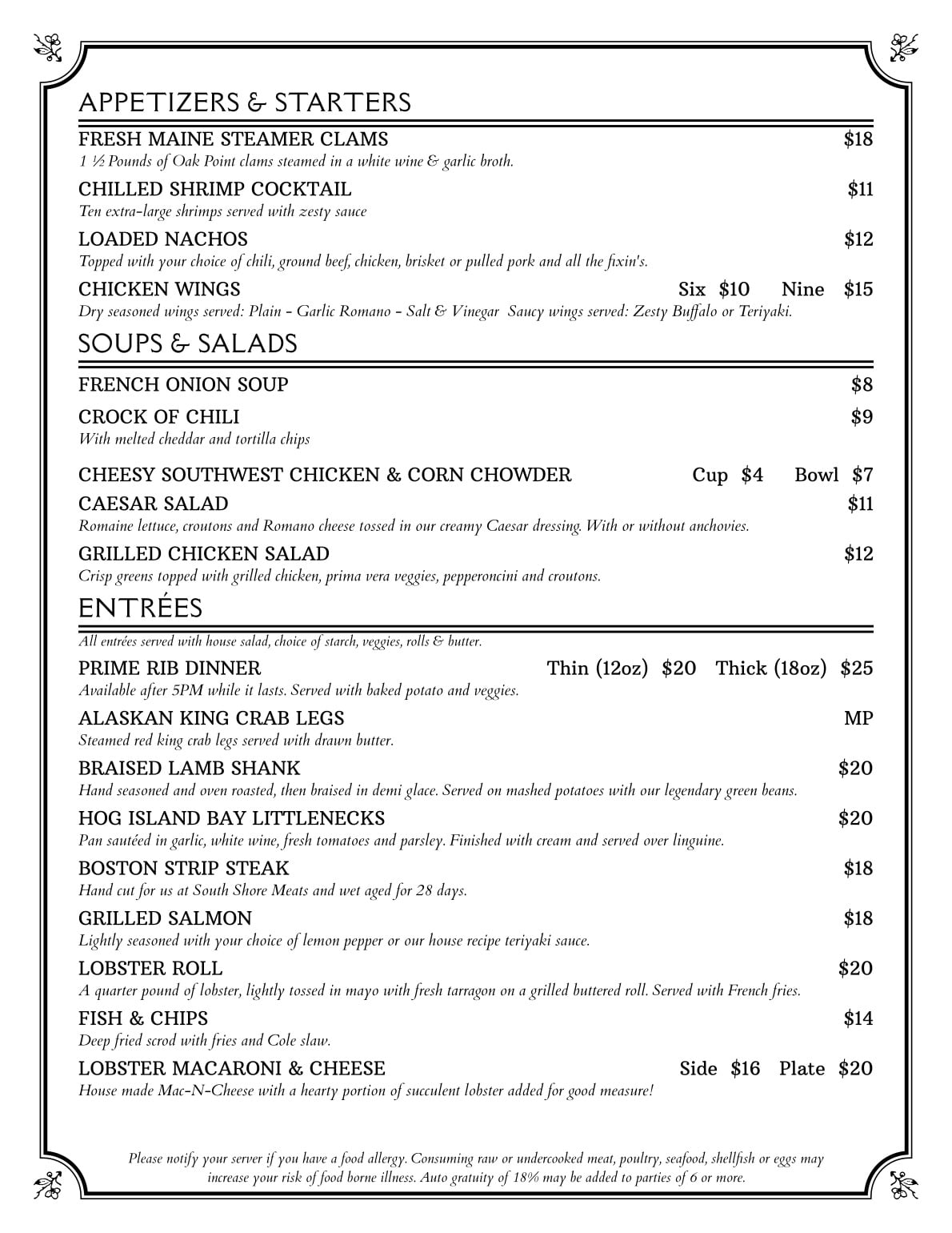 Sunset Grill - Our new Head Chef Tom is introducing a new... | Facebook