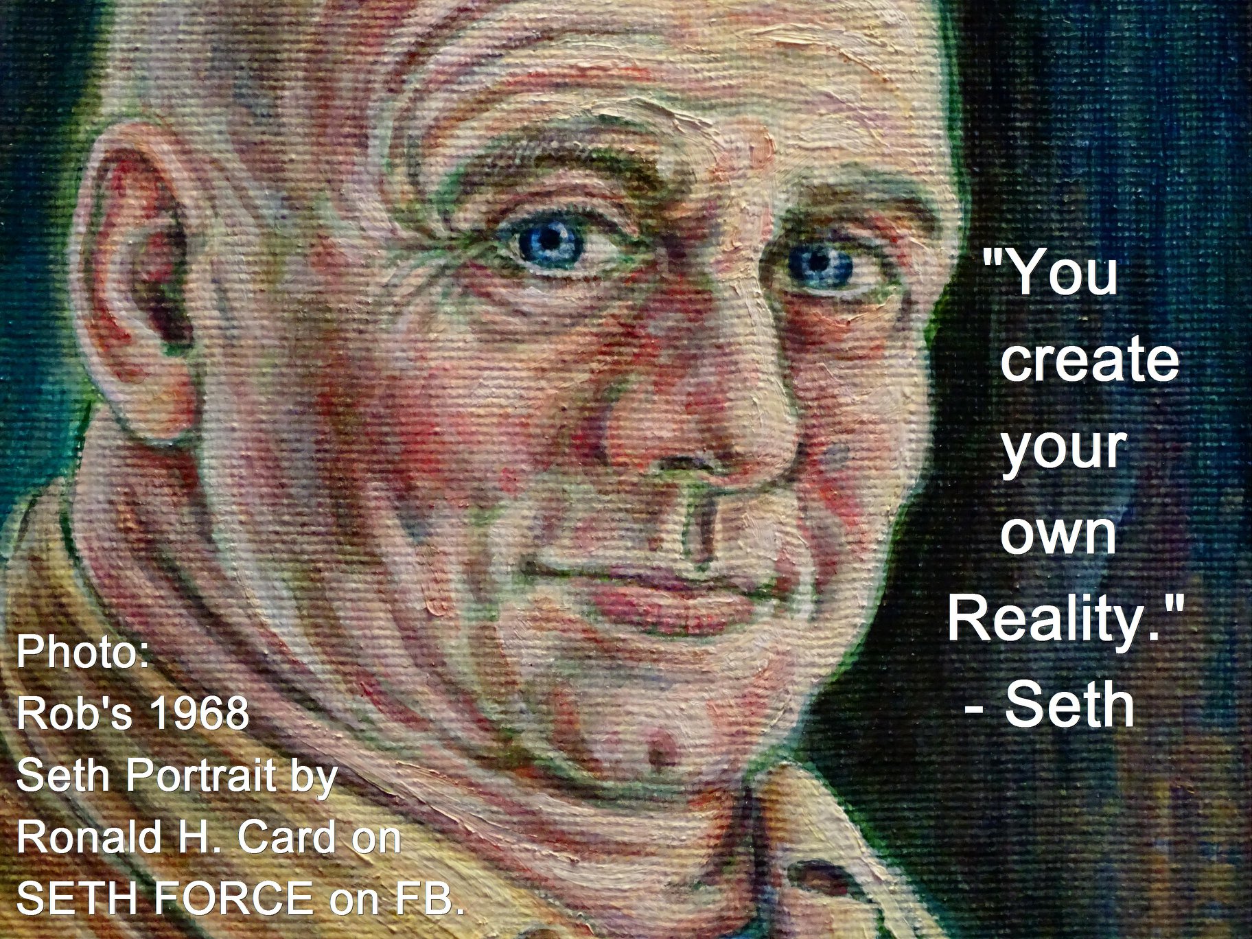 Ronald - ...ron speaks...when you see Rob's 1968 Seth portrait 