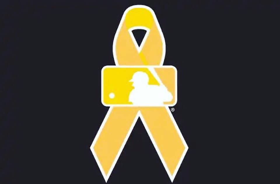SportsLogos.Net - All #MLB players are wearing gold ribbon patches on ...