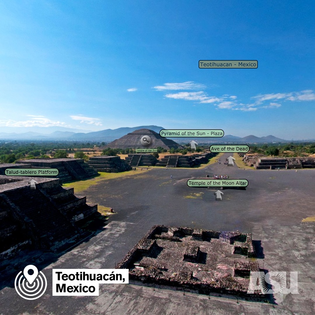 Arizona State University - The Avenue of the Dead is 1.36 miles long ...