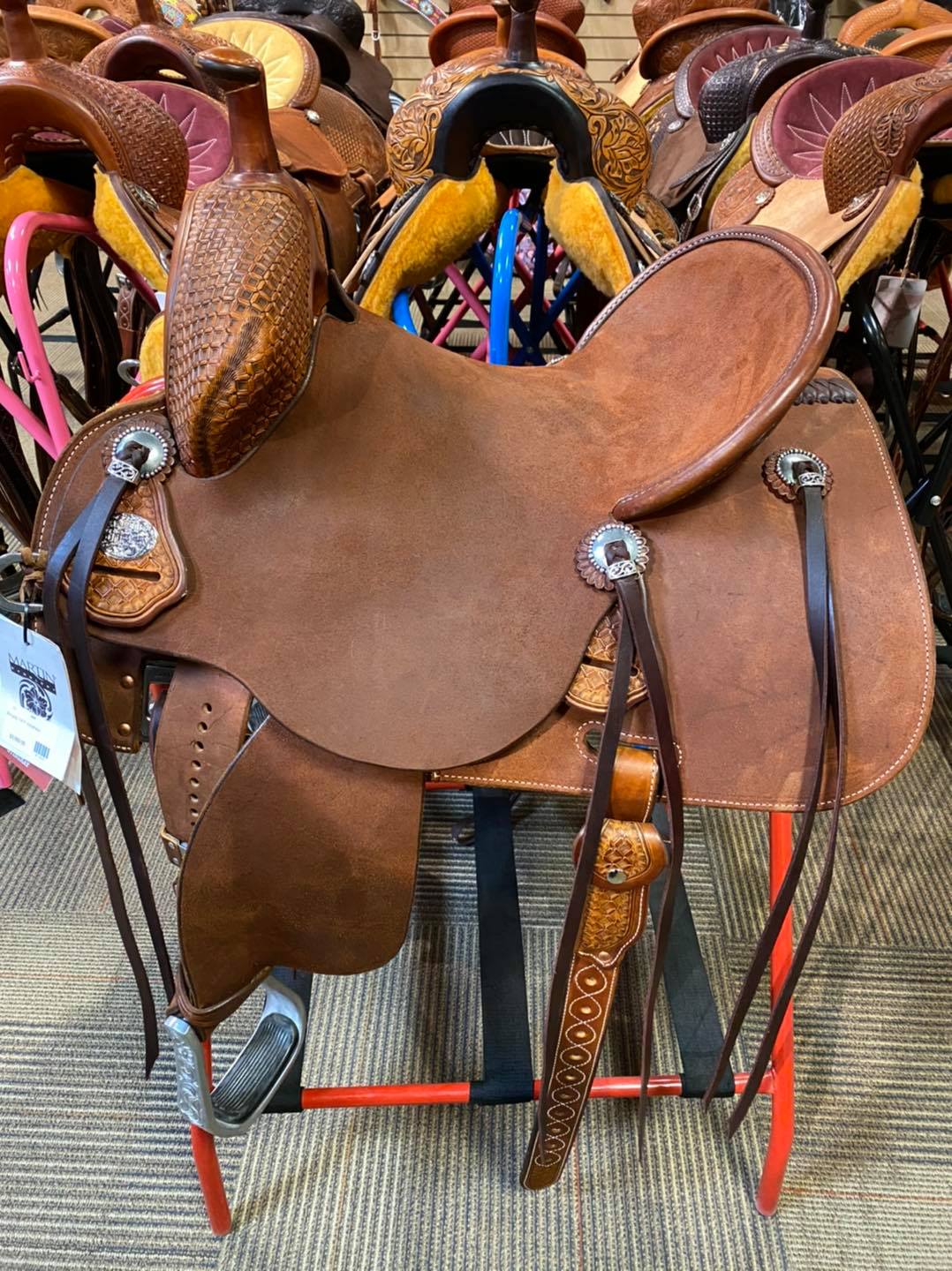 Selle The Saddle Company 40 - Cuir Anglais Anatomique Noir - Pour Poney - Excellent état