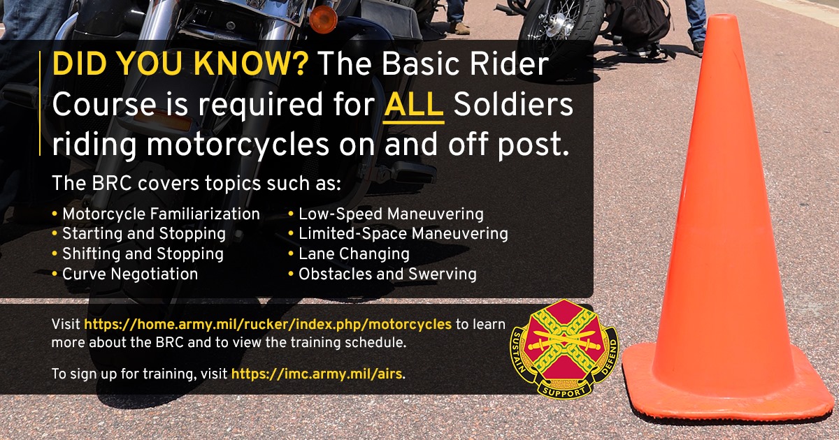 US - Did you know? The Basic Rider Course is required for all Soldiers ...