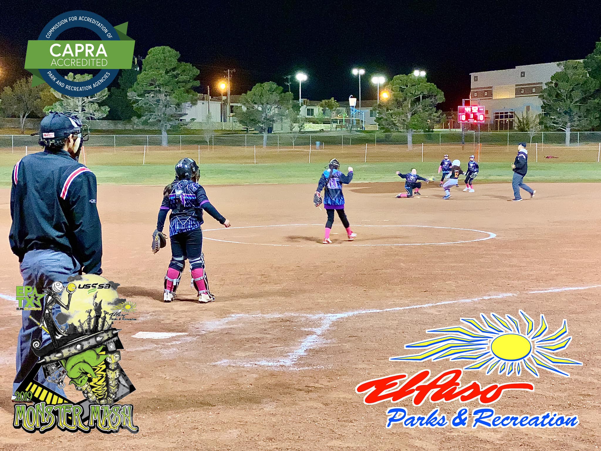El Paso Parks and Recreation - 🥎🎃👻 WOW 🤩 What A Throw But the Catcher ...
