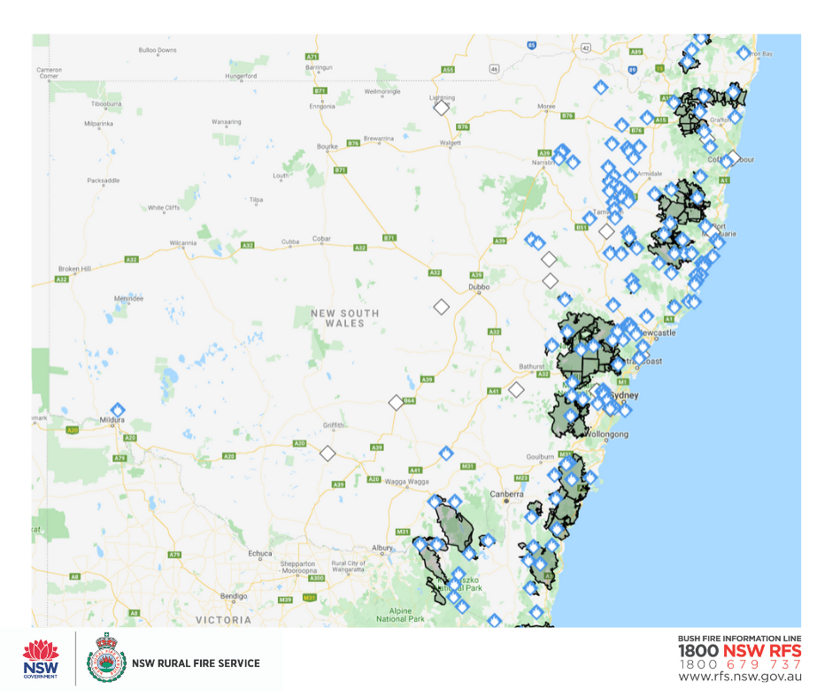 At 6am, there are 136 fires which... - NSW Rural Fire Service | Facebook