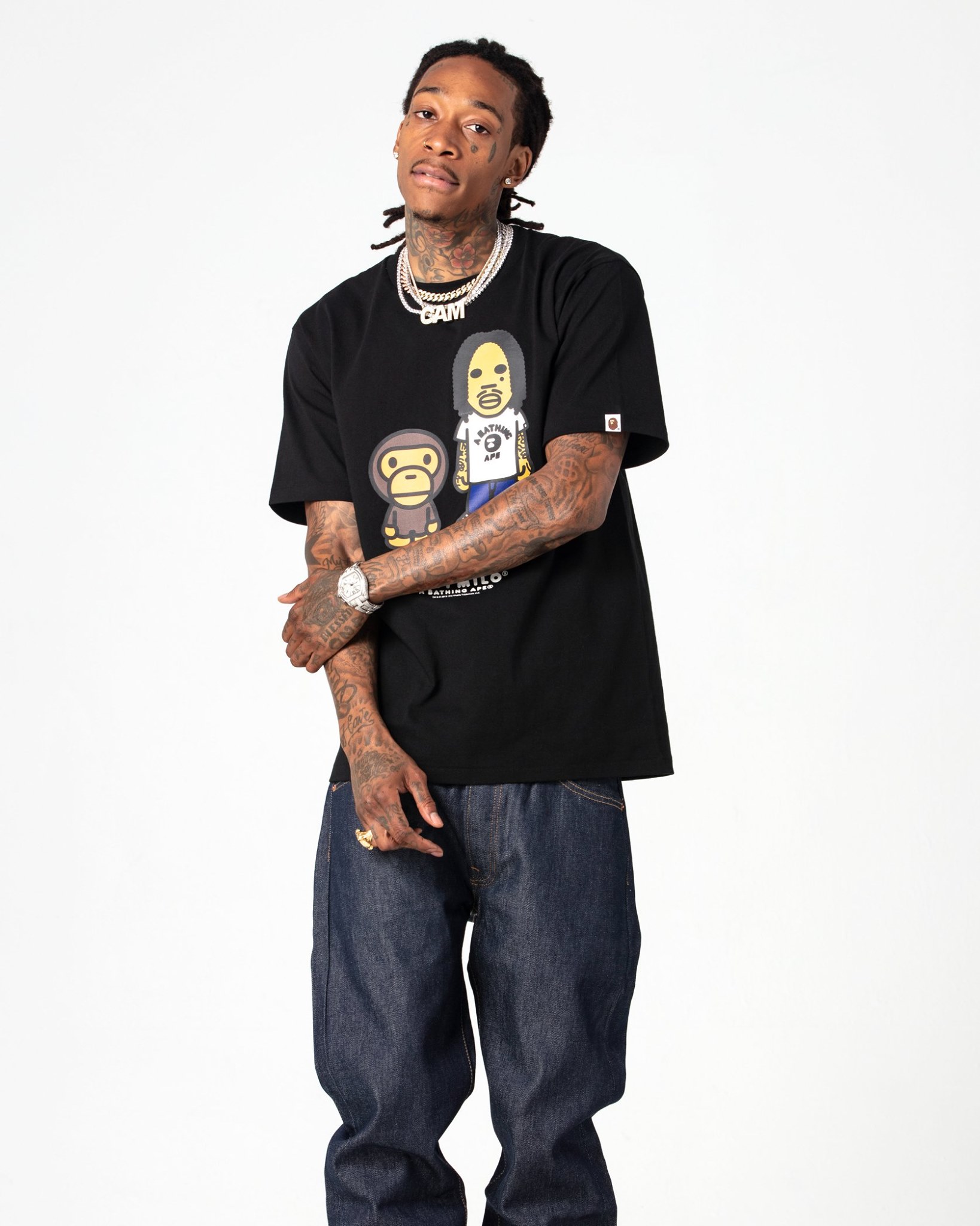 A BATHING APE Wiz Khalifa Tシャツ XL BAPE Continuing with its BAPE-HEADS-inspired collections, BAPE STORE US