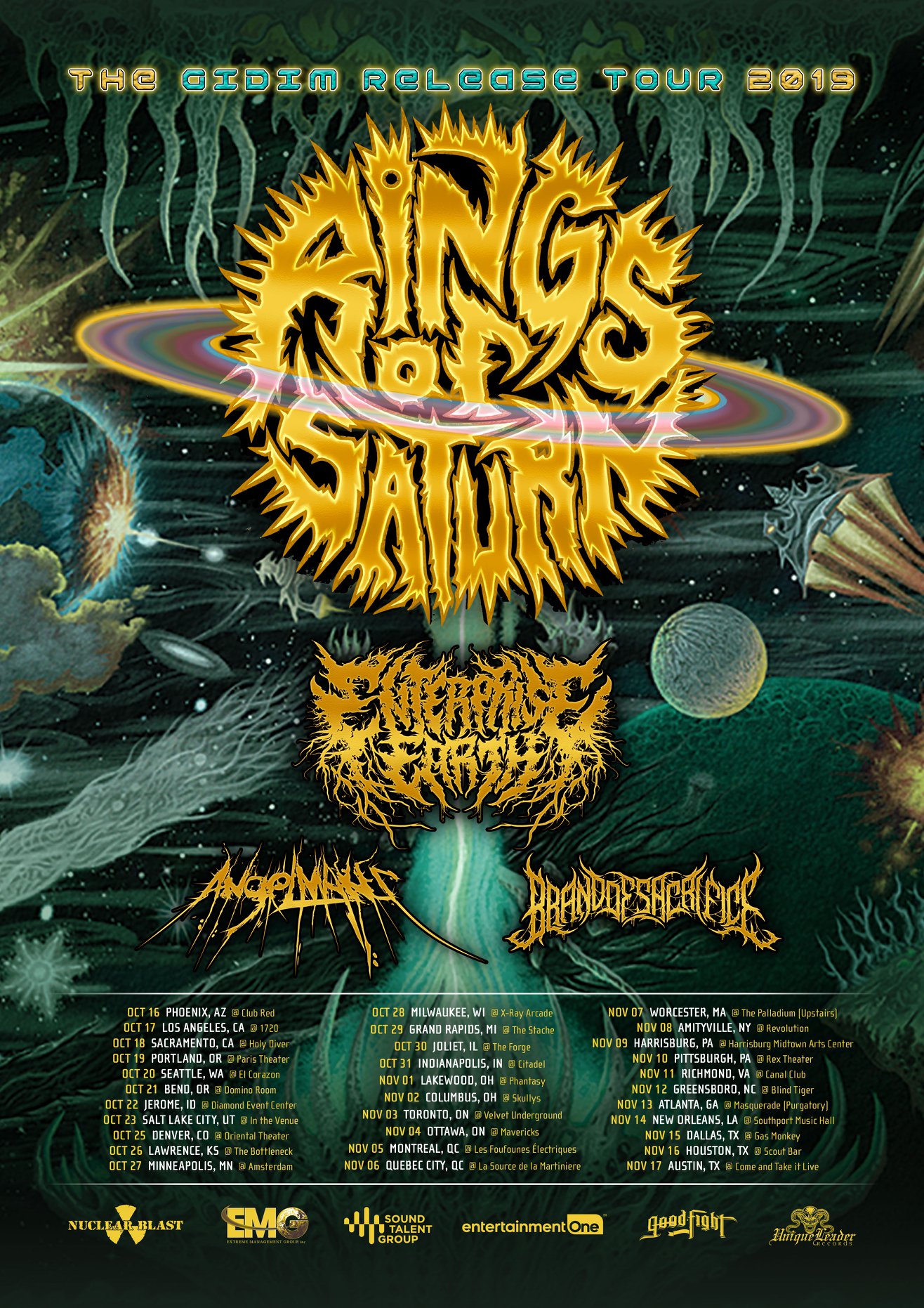 Nuclear - Alien themed tech-death masters Rings of Saturn are 