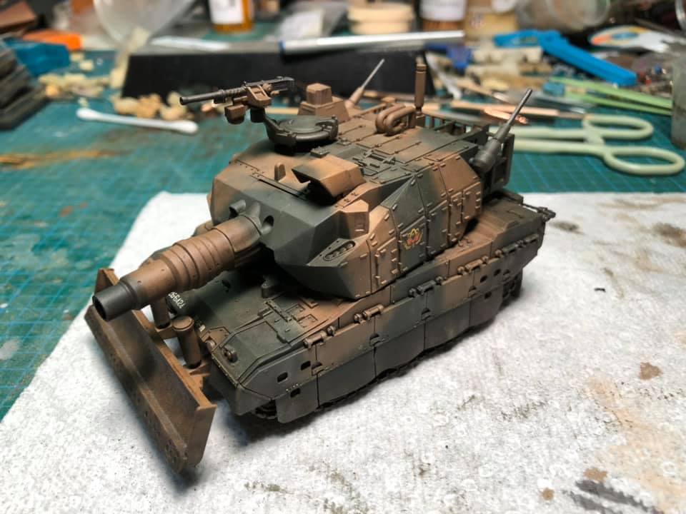 JSDF Type 90 Tank JSDF Type 90 Tank With Dozer Tomica Premium