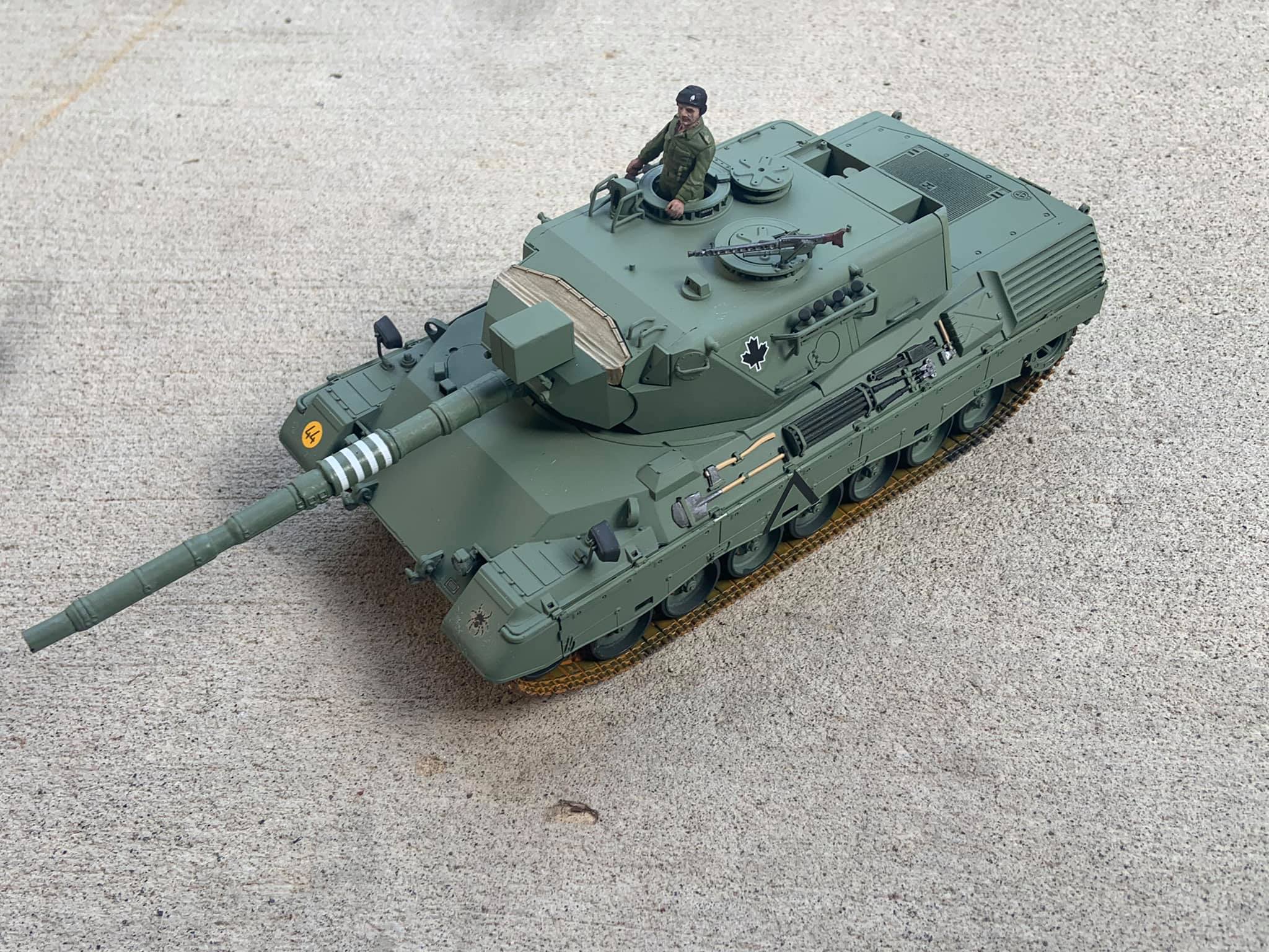 Tamiya Leopard A4 model painted as Canadian C1