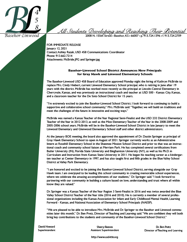 The... BasehorLinwood School District USD 458