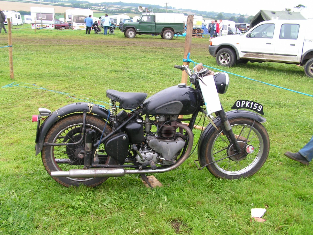 1947 BSA 500cc A7 twin motorcycle