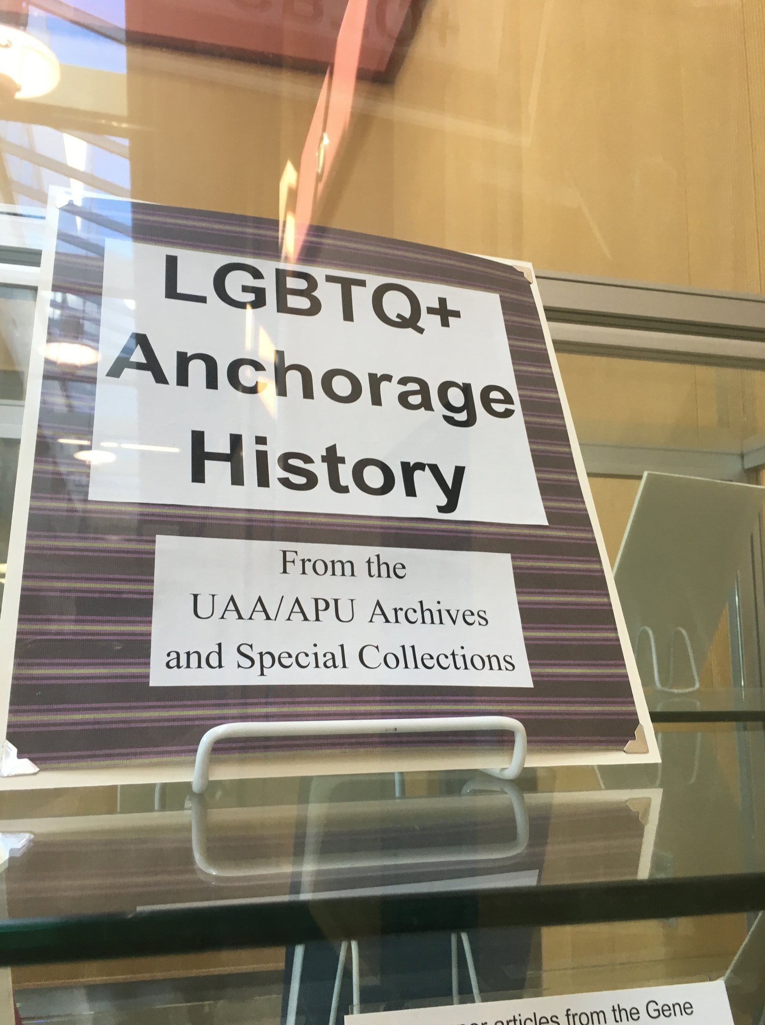 Our Pride month exhibit is up! Thanks to everybody who helped us put it ...