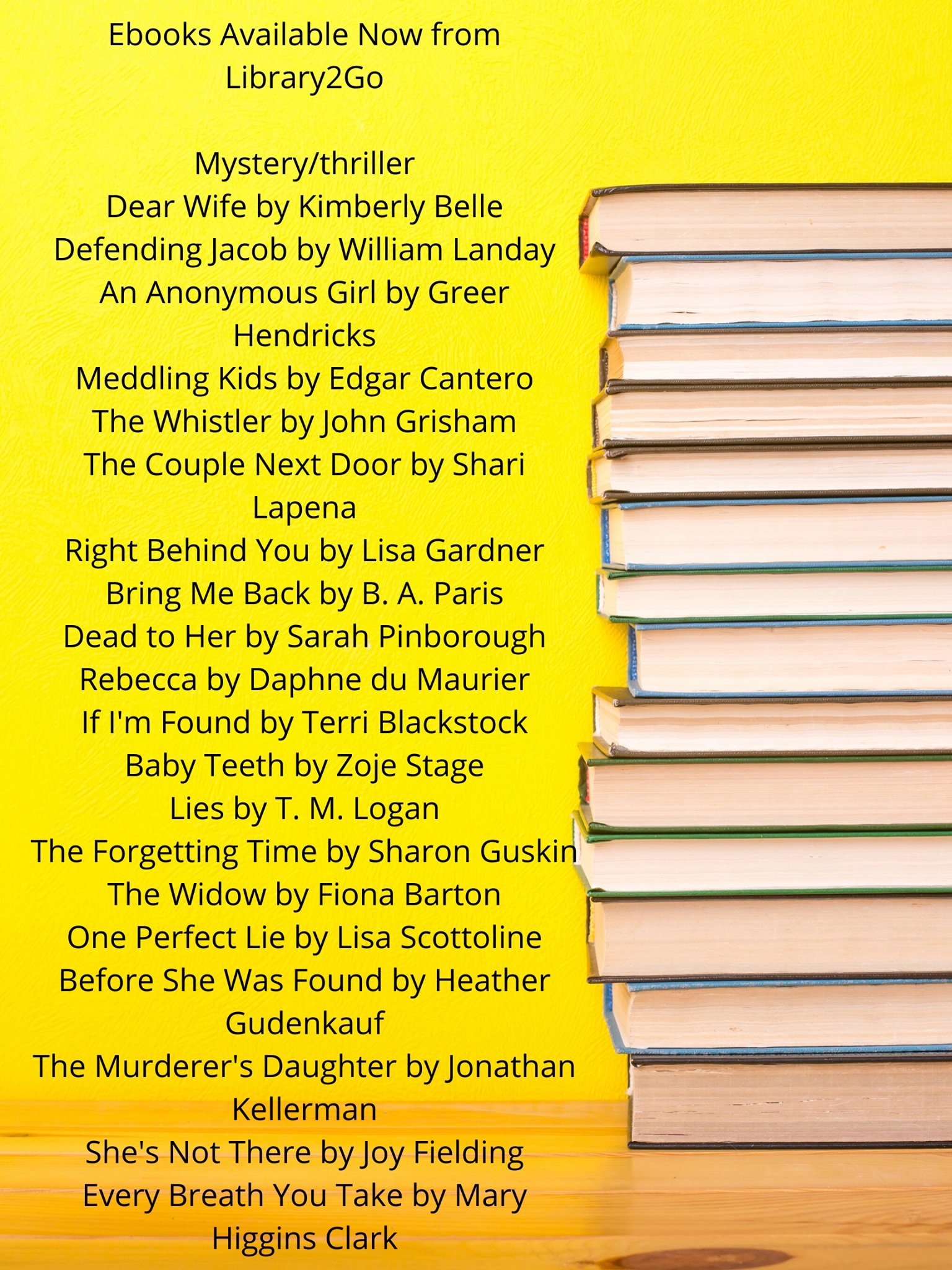 Here is a list of really good... - Eddy-New Rockford Library