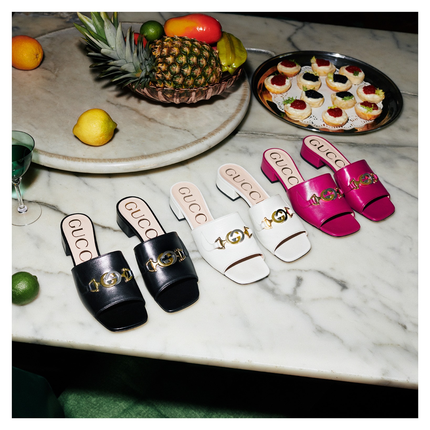 From Gucci Cruise 2020 by Alessandro Michele, mid-heel platform
