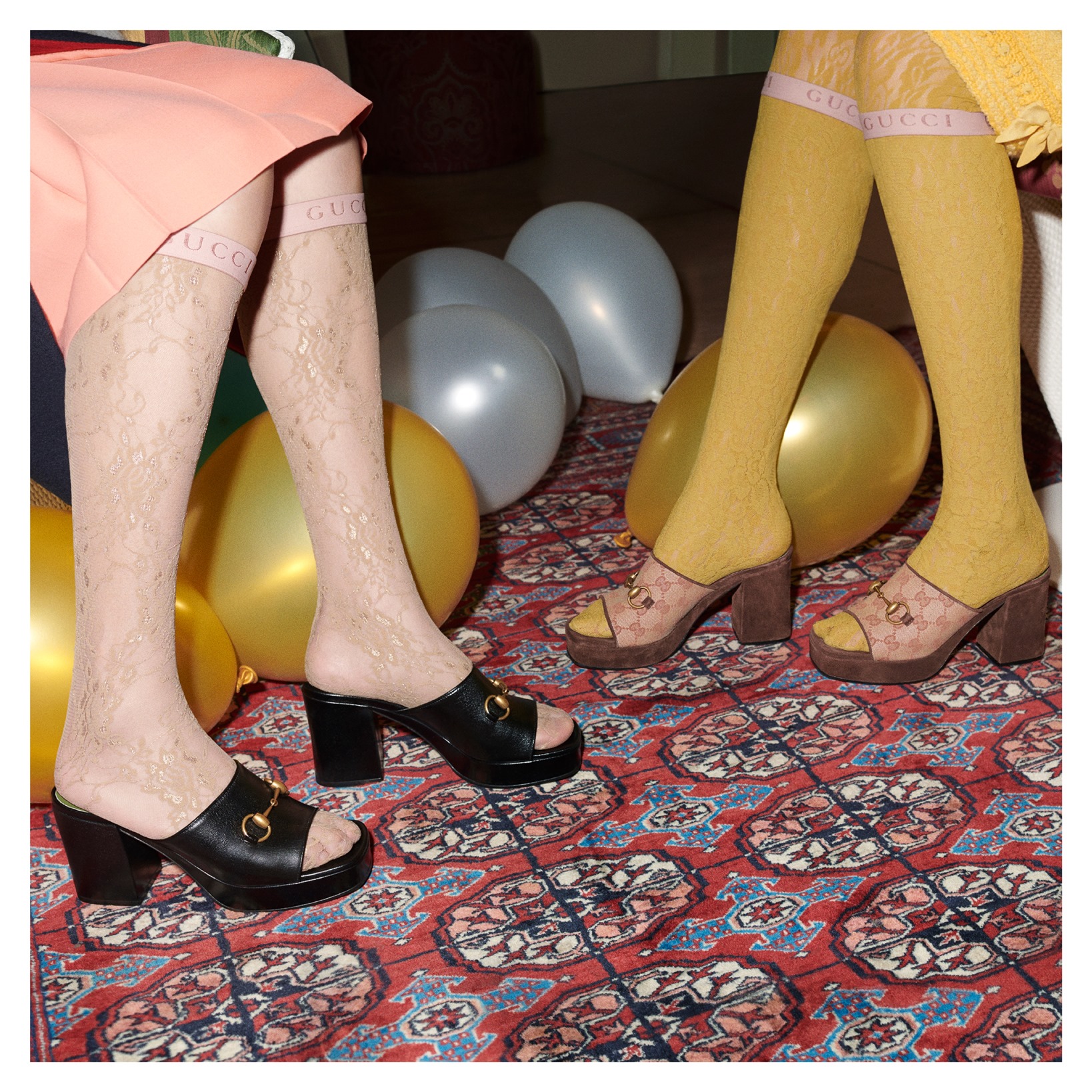 From Gucci Cruise 2020 by Alessandro Michele, mid-heel platform
