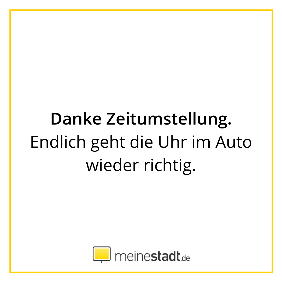 Meinestadt De Heute Nacht Wurde Die Zeit Umgestellt
