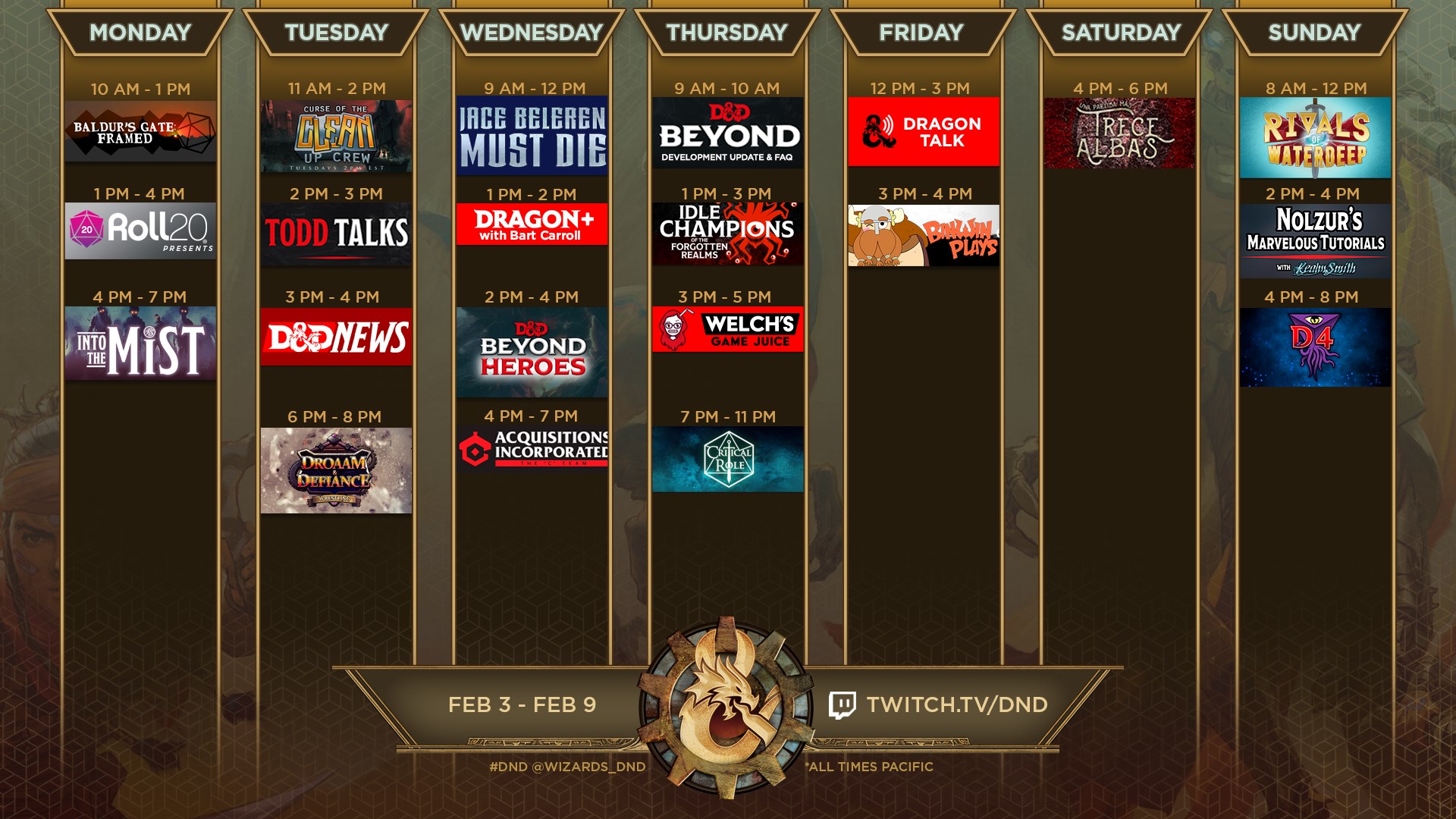Dungeons & Dragons - Here's what's happening on twitch.tv/dnd this week ...